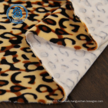 soft 100% polyester animal printed flannel fleece fabric for blanket